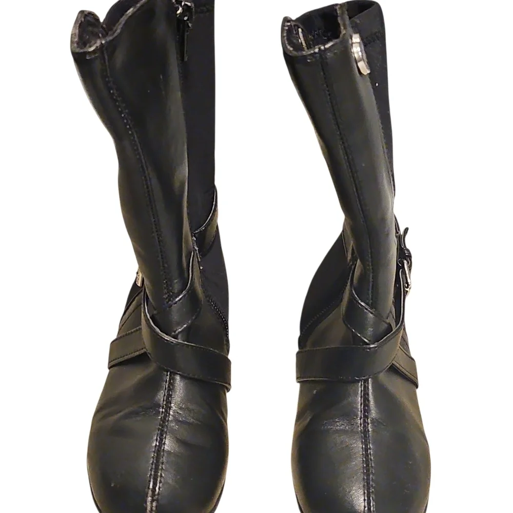 Michael Kors Black Boots w/Heart Accents